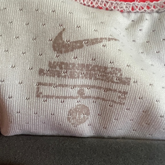 Nike Women’s Triathlon Tri Sports Tank Top - Coral & White Racerback Size Large - Picture 9 of 10